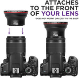 52MM 0.43x Altura Photo Professional HD Wide Angle Lens (w/Macro Portion) DSLR Cameras
