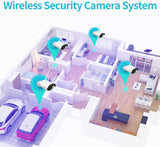 HeimVision HM241 WiFi Security Camera System, 8CH 1080P NVR 4Pcs 960P Outdoor