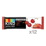 KIND Whole Fruit Bars, Cherry Apple Chia, No Sugar Added, Gluten Free, 1.2 Ounce (12 Count)