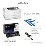 HP LaserJet Pro M404dn Monochrome Laser Printer with Built-In Ethernet & Double-Sided Printing (W1A53A) - Ethernet Only