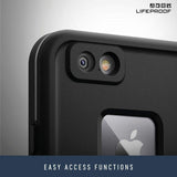 Lifeproof FRĒ SERIES iPhone 6/6s Waterproof Case (4.7" Version) - Retail Packaging - BLACK