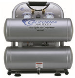California Air Tools CAT-4610AC Ultra Quiet & Oil-Free 1.0 hp 4.6 gallon Aluminum Twin Tank Electric Portable Air Compressor, Silver