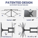 Mounting Dream Full Motion TV Wall Mounts Bracket with Perfect Center Design