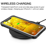 Justcool Designed for iPhone XR Case, Clear Full Body Heavy Duty Protection