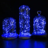 Fairy String Lights, 12 Pack Blue Fairy Lights Battery Operated, 3.3ft 20 LEDs Halloween Lights