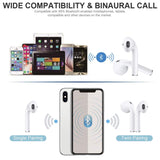 Bluetooth 5.0 Wireless Earbuds Noise Canceling Sports Headphones with【12 Hrs Charging Case】 IPX5 Waterproof 3D Stereo Earphones  (2019NewEarbuds)
