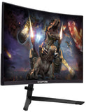 Sceptre 27" Curved 144Hz Gaming LED Monitor Edge-Less AMD FreeSync DisplayPort HDMI, Metal Black 2019 (C275B-144RN)