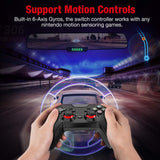 Wireless Controller for Nintendo Switch, DinoFire Pro Switch Controller Remote Gamepad with Adjustable Turbo Dual Shock