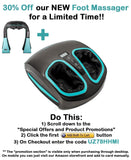 Shiatsu Back Shoulder & Neck Massager with Heat - Deep Tissue 3D Kneading Pillow Massager for Neck, Back, Shoulders, Foot, Legs -  (Blue)