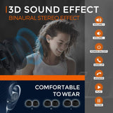 True Wireless Earbuds, BEBEN 5H Continuous 25H Cyclic Playtime IP68 Waterproof 5.0 Wireless Bluetooth Earbuds with Wireless Charging Case