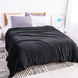 Bedsure Fleece Blanket Twin Size Black Lightweight Super Soft Cozy Luxury Bed Blanket Microfiber