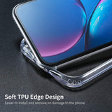 iPhone 11 Case Clear 6.1 inch FLOVEME Ultra Slim HD Transparent Shockproof Protective Cases Hard PC Back Cover