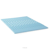 LUCID 2 Inch 5 Zone Gel Memory Foam Mattress Topper - Twin