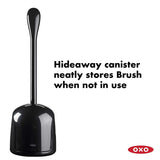OXO Good Grips Hideaway Compact Toilet Brush - Black