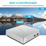 Mini PC,ACEPC T11 Windows 10 Pro(64-bit) Intel x5-Z8350 Fanless Mini Computer with HDMI/VGA Port,4K HD,4GB/64GB eMMC,2.4/5G WiFi,Gigabit Ethernet