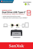 SanDisk 128GB Ultra Dual Drive USB Type-C - USB-C, USB 3.1 - SDDDC2-128G-G46