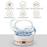 Ultrasonic Cleaner, Compact Professional Ultrasonic Jewelry Cleaner 20 Ounces(600ML) with Digital Timer, Watch Holder