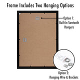 Americanflat 12x18 Black Poster Frame - Shatter-Resistant Glass - Hanging Hardware Included