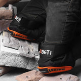 Knee Pads for Work, Construction Gel Knee Pads Tools by REXBETI, Heavy Duty Comfortable Anti-slip Foam Knee Pads, 1 Pair (Orange)