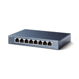 TP-Link 8 Port Gigabit Ethernet Network Switch | Ethernet Splitter | Sturdy Metal w/ Shielded Ports
