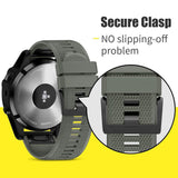 ANCOOL Compatible with Fenix 5 Band Easy Fit 22mm Width Soft Silicone Watch Replacement for Fenix 5/Fenix 5 Plus/Forerunner 935/Approach S60/Quatix 5
