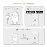 YI 2pcs Home Camera, 720p Wireless IP Security Surveillance System with Free Motion Alerts Cloud 6-Seconds Clips, Night Vision, Baby Monitor