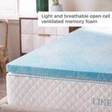 Linenspa 2 Inch Gel Swirl Memory Foam Topper - Twin