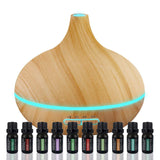 Ultimate Aromatherapy Diffuser & Essential Oil Set - Ultrasonic Diffuser & Top 10 Essential Oils - 300ml Diffuser