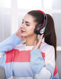 Mpow 059 Bluetooth Headphones Over Ear, Hi-Fi Stereo Wireless Headset, Foldable, Soft Memory-Protein Earmuffs, w/Built-in Mic/Cell Phones/TV BlackRed