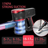 MOOSOO Cordless Vacuum Cleaner 17Kpa Strong Suction 2 in 1 Stick Vacuum Ultra-Quiet Handheld Vacuum with Upgraded LED Floor Head -Brushless Motor