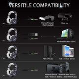 Xbox One Gaming Headset - ONIKUMA Xbox One Headphone with 7.1 Surround Sound, Noise Canceling Earpads & Mic, Soft Memory Earmuff