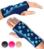 Sparthos Wrist Support Sleeves (Pair) – Medical Compression for Carpal Tunnel and Wrist Pain Relief – Wrist Brace for Men and Women