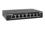 NETGEAR 8-Port Gigabit Ethernet Unmanaged Switch (GS308) - Desktop, Sturdy Metal Fanless Housing