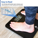 Etekcity High Precision Digital Body Weight Bathroom Scale with Ultra Wide Platform and Easy-to-Read Backlit LCD, 440 Pounds