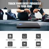 Letsfit Digital Body Weight Scale, Bathroom Scale with Large Backlit Display, Step-On Technology, 400 Pounds 180kg Max, 6mm Tempered Glass