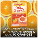 Emergen-C (60 Count, Super Orange Flavor, 2 Month Supply) Dietary Supplement Fizzy Drink Mix with 1000mg Vitamin C, 0.32 Ounce  Caffeine Free