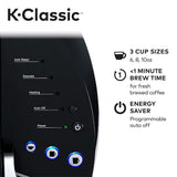 Keurig K-Classic Coffee Maker, Single Serve K-Cup Pod Coffee Brewer, 6 To 10 Oz. Brew Sizes, Black