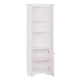 Prepac WSCC-0604-1 Elite Home Corner Storage Cabinet Tall 1-Door, White