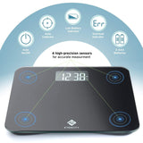 Etekcity High Precision Digital Body Weight Bathroom Scale with Ultra Wide Platform and Easy-to-Read Backlit LCD, 440 Pounds