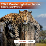 Crenova 20MP Hunting Trail Camera 32GB Micro Card Included Max up to 64GB Updated to 940nm IR LEDs and IP 66 Waterproof Game Camera 1080 P