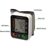 Automatic Wrist Blood Pressure Monitor by Paramed:Blood-Pressure Kit of Bp Cuff + 2AAA and Carrying case - Irregular Heartbeat Detector- FDA approved