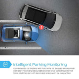 Uber Dual Lens Dash Cam Built-in GPS in Car Dashboard Camera Crosstour 1080P Front and 720P Inside with Parking Monitoring, Infrared Night Vision