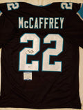 Christian Mccaffrey Autographed Signed Black Carolina Panthers Jersey Incl Beckett