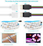 Minger LED Strip Lights Kit, Waterproof 32.8ft 5050 RGB 300led Strips Lighting Flexible Color Changing