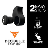 Decibullz - Custom Molded Earplugs, 31dB Highest NRR, Comfortable Hearing Protection for Shooting, Travel, Swimming, Work and Concerts