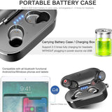 TOZO T10 Bluetooth 5.0 Wireless Earbuds with 【Wireless Charging Case】 IPX8 Waterproof TWS Stereo Headphones in-Ear Built-in Mic Headset Black