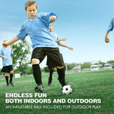 Kids Toys Hover Soccer Ball Set with 2 Goals, Air Soccer with Led Light, Hovering Soccer Ball, an Inflatable Ball Included