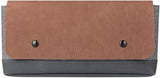 Comfyable Carrying Case Fit for Nintendo Switch with 6 Game Slots, Portable Travel Pouch Protective Waterproof Cover , Dark Gray & Brown