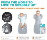 Love To Dream Swaddle UP, Blue, Small, 7-13 lbs, Dramatically Better Sleep, Allow Baby to Sleep in Their Preferred arms up Position