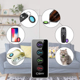 Key Finder, Esky Wireless Rf Item Locator Item Tracker Support Remote Control, 1 RF Transmitter and 4 Receivers - Wireless Key Rf Locator